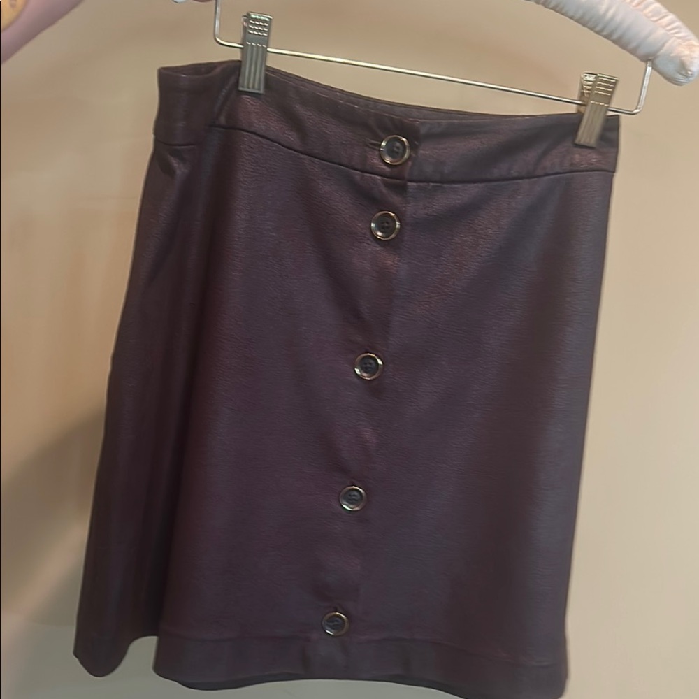 Michael Kors Brown Button-Down Skirt